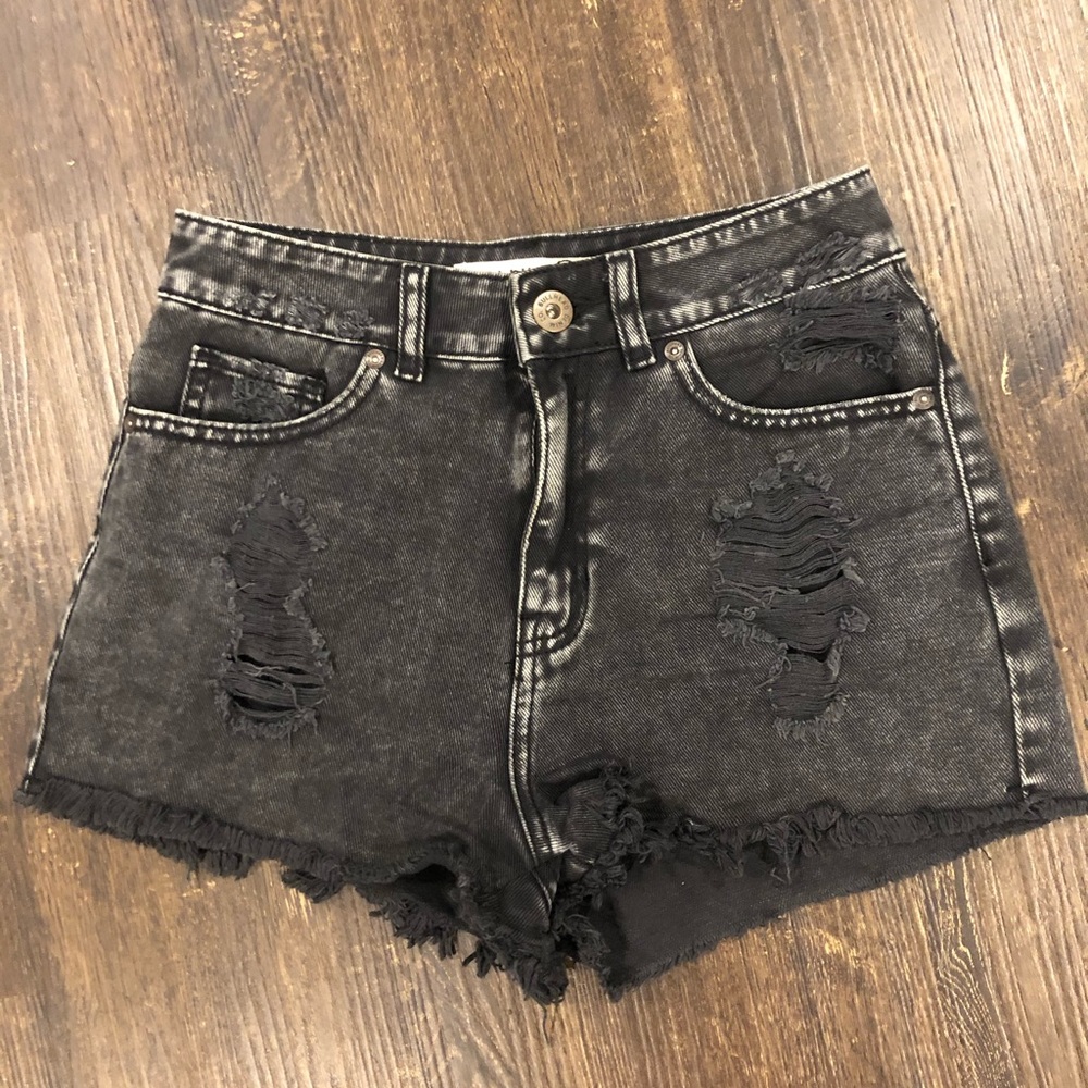 Bullhead Denim Co. High Waisted Black Shorts